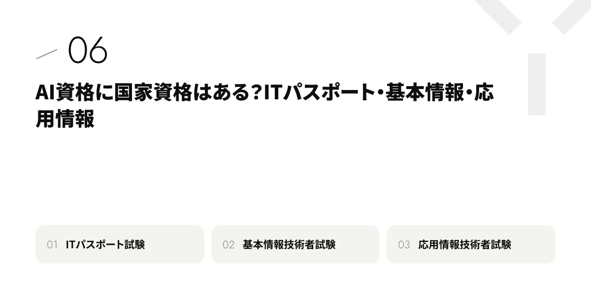 AI資格に国家資格はある?ITパスポート・基本情報・応用情報