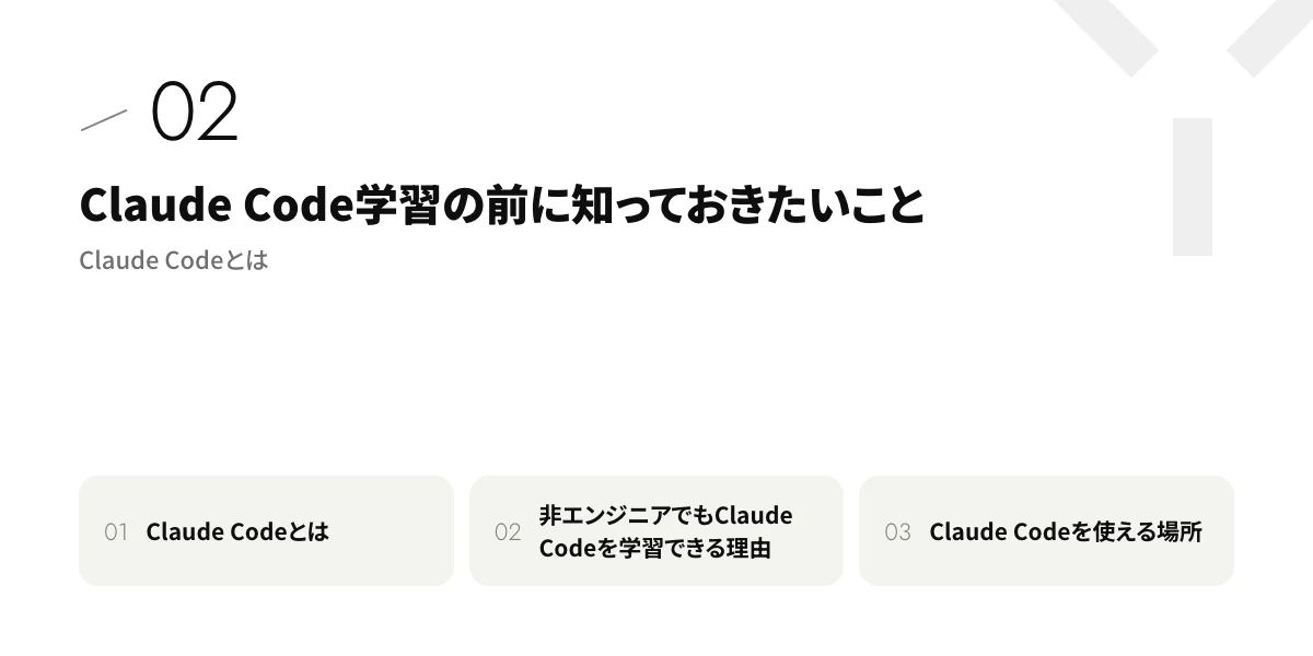 Claude Code学習の前に知っておきたいこと|Claude Codeとは